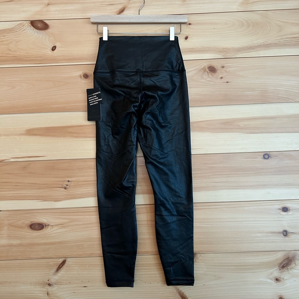 NWT 90 Degree Reflex High Rise Faux Leather Leggings - Picture 3 of 11